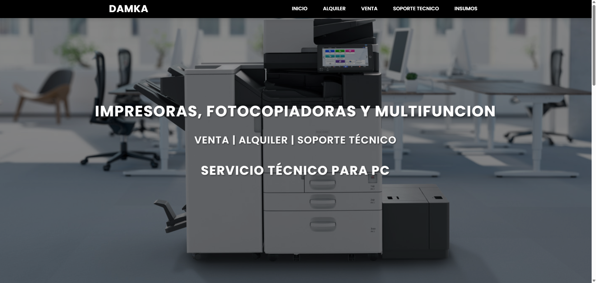 DAMKA — Proyecto web desarrollado por INTEA Corporate en Buenos Aires